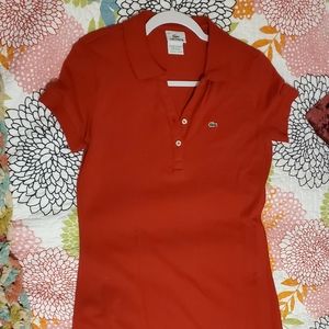 Lacoste Red Polo Dress
